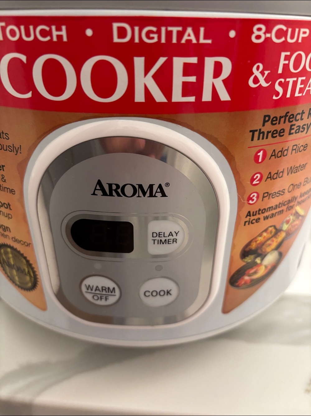 NWOT Aroma 8 Cup Rice Cooker & Food Steamer - Picture 5 of 15